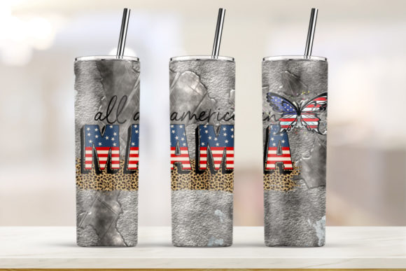 20oz Skinny All American Mama Tumbler Print Template Review