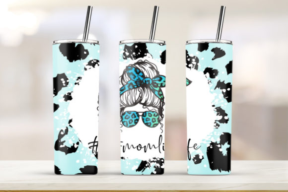 20oz Skinny Tumbler Mom Life Sublimation: Graphics & Print Templates