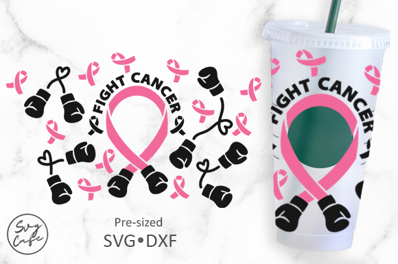 24OZ Venti Cold Cup Fight Cancer Embroidery Design Review
