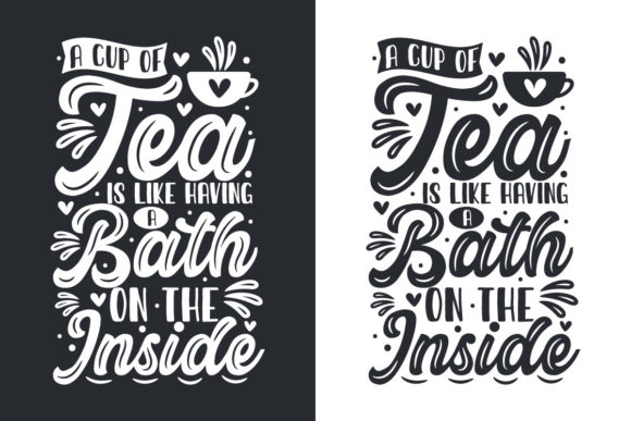 A Cup of Tea is Like Having a Bath – Print Templates & Graphics