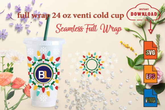 Christmas Light Full Wrap 24oz Cap Svg: A Graphics Pattern Review