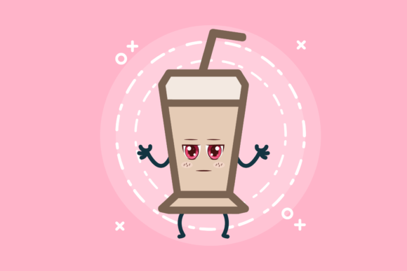 Crafting Sweet Designs with Kawaii Coffee Cup Graphics