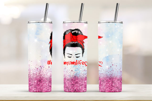 Mom Life Tumbler Sublimation: Graphics & Print Templates