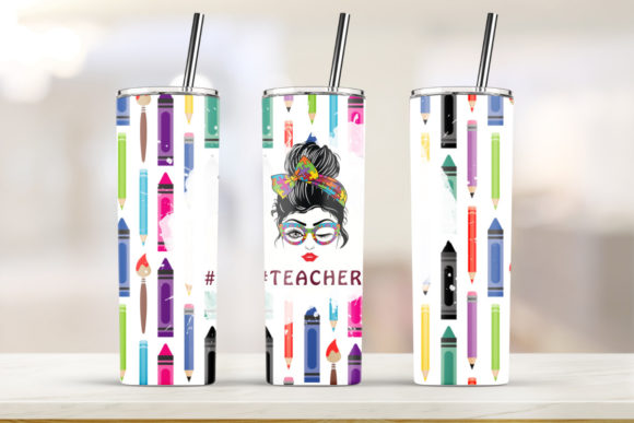 Teacher Nutrition 20oz Skinny Tumbler Print Template Review
