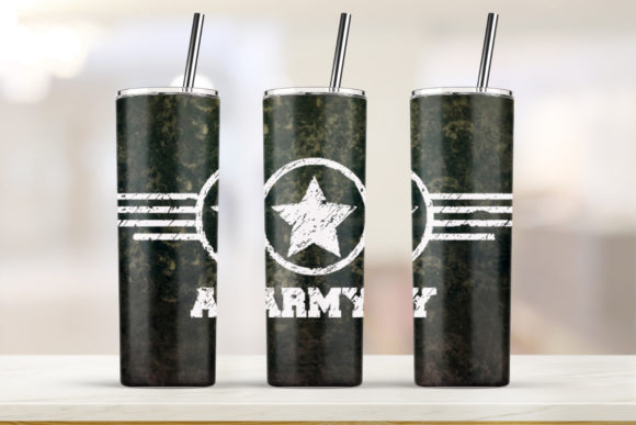 Tumbler 20oz Skinny Army Graphics & Print Templates Review